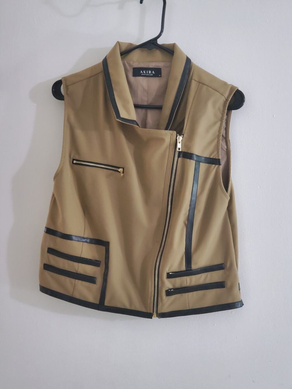 Akira Women's Hampton Vest, Brown, Size XL